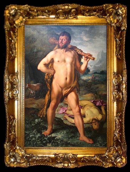 framed  Hendrick Goltzius Hercules and Cacus, ta009-2